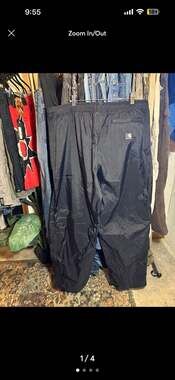 Carhartt B255 Shoreline Waterproof Nylon Pants Black 2XL Tall